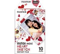 Papel Fotográfico para Instax Mini Heart Sketch (10 Fotografías) - FUJIFILM