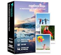 Papel fotográfico para inyección de tinta y láser, A4, mate, a prueba de salpicaduras, 50 hojas, 220 g/m², imprimible a doble cara para impresora Canon HP Epson