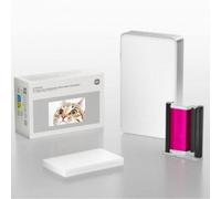 Papel fotográfico Xiaomi Sublimación Portátil 50 x 76 mm 20 Hojas Laminación Automática