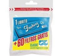 Papel fumar smoking blue nº8 + filtros slim 6mm