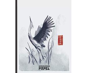 Papel Genkouyoushi: Cuaderno grande para aprender a escribir caligrafía japonesa | 120 páginas en blanco para practicar la escritura de Kana y Kanji | 21.6 x 27.9 cm