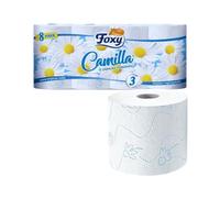 Papel higiénico, acolchado de 3 capas, 200 hojas por rollo, sistema único de cámara suave, resistente y fiable, embalaje reciclable, papel certificado FSC (8 unidades (8 paquetes de 64 rollos)