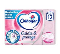 Papel Higiénico COLHOGAR Cuida&Protege Odor Block, 3 capas, paquete 12 rollos - Rosa