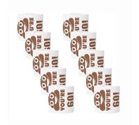 Papel higiénico con estampado divertido, rollo de papel higiénico con temática de cumpleaños (paquete de 10 rollos), papel higiénico de madera virgen de colores, papel higiénico grueso, suave, fuerte