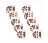 Papel higiénico con estampado divertido, rollo de papel higiénico con temática de cumpleaños (paquete de 10 rollos), papel higiénico de madera virgen de colores, papel higiénico grueso, suave, fuerte