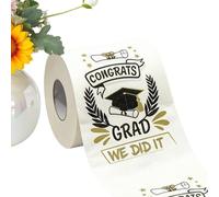 Papel Higiénico De Felicitaciones | 3 Capas Engrosado Impresión Clara 2026,Rollo De Papel Higiénico Graduación,para mesa comedor, baño, banquete de agradecimiento, secundaria, bachillerato,