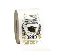 Papel higiénico de graduación | 3 Capas Engrosado Impresión Clara 2026 - Rollo Papel Higiénico Felicidades - para mesa comedor, baño, banquete de agradecimiento, secundaria, bachillerato,