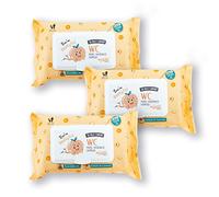 Papel Higiénico Húmedo - Melocotón | 3 packs x 60uds (180unidades) Tamaño XL - Desechable Biodegradable WC | The Fruit Company