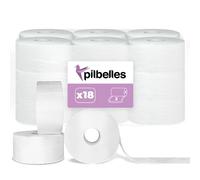 Papel Higiénico Industrial Doble Capa - 18 Rollos, 95 m/rollo - Papel Higiénico Industrial Pasta Laminado