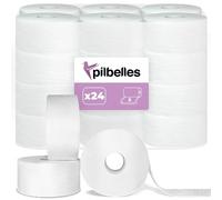 Papel Higiénico Industrial Doble Capa - 24 Rollos, 95 m/rollo - Papel Higiénico Industrial Pasta Laminado