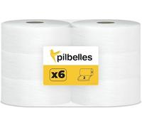 Papel Higiénico Industrial Maxi Jumbo Doble Capa | 6 Rollos | Papel Higiénico Maxi Jumbo 2 Capas