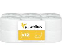 Papel Higiénico Industrial Pasta Laminado Doble Capa - 12 Rollos