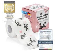 Papel higiénico Kamasutra WC Papel higiénico divertido con posiciones y posturas eróticas para los amantes. (Kamasutra)