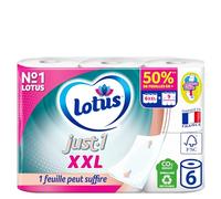 Papel higiénico LOTUS Just1 XXL - 6 rollos