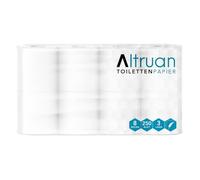 Papel higiénico Meditrade de 3 capas, 1 paquete con 8 rollos (250 hojas por rollo), blanco, extrasuave, especialmente resistente y muy absorbente, papel higiénico para la práctica, la industria y el