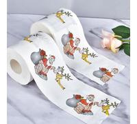 Papel higiénico Merry and Bright con impresiones navideñas para baños alegres (1#)