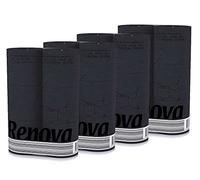 Papel higiénico negro - 3 capas - Renova Black Label - Papel higiénico negro - Lujoso, suave y original de 3 capas en color negro (4 unidades (24 rollos)
