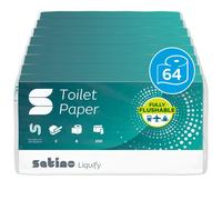 Papel higiénico para camping de WEPA liquify, autoresoluble, ideal para barcos, camping, caravanas, exteriores, viajes, fabricado en Alemania, 2 capas, paquete de ahorro