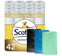 Papel Higiénico Scottex Sensitive 42 rollos + 3 Perfumes La Misst para Él