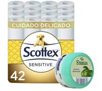 Papel Higiénico Scottex Sensitive 42 rollos + Vaselina Snonas aroma Manzana