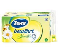 Papel higiénico Zewa bewährt Kamille de 3 capas con agradable aroma de manzanilla, 1 paquete con 16 rollos
