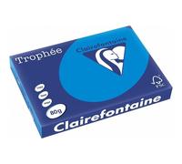 Clairefontaine Trophée - Resma de papel, 80 gr/m², 500 hojas, A3 (42 x 29.7 cm), color azul turquesa