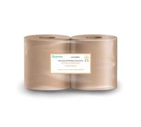 Papel Industrial Secamanos Ecológico - Rollo Bobina 3kg Profesional - Pack 2 Bobinas Pasta Celulosa Toalla Mecha Eco - Acabado Laminado para Limpieza en Taller, Cocina y Uso Profesional