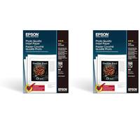 Papel inkjet de calidad fotográfica A4 de Epson, 102 g/m², 100 hojas (Paquete de 2)