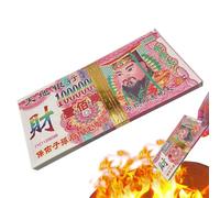 Papel Joss - Papel Ancestral Tradicional,Juego De 100 Papeles Joss Conmemorativos De 1 Millón Para Ceremonias, Festival De Fantasmas, Qingming, Culto, Tradición Cultural, Templos