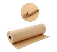 Papel kraft natural reciclado - Rollo de papel kraft - Ideal para manualidades, arte, pequeños envoltorios de regalo, 30,5 cm x 30 m