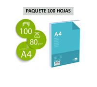 Papel liderpapel a4 8og/m2 liso paquete de 100 hojas + 10 hojas gratis - PA04