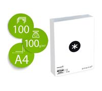 Papel liderpapel a4 antartik 100g/m2 liso blanco paquete de 100 hojas