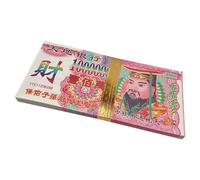 Papel Moneda Ancestral para Quemar - Papel Moneda de Culto a Antepasados - Juego de 100 Papeles Tradicionales de 1 Millón para Festival Fantasmas, Templos, Ceremonias