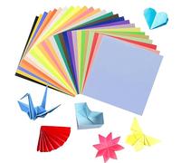 Papel Origami 15x15cm 300 Hojas de Papel Papiroflexia 20 Colores Vivos Papel Origami Doble Cara Origami para Niños Papel Cuadrado Origami para Artes y Oficios Juguetes Decoración de Fiesta