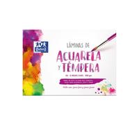 Papel OXFORD Acuarela Y Témpera, Din-A4 300 gr., Carpeta x6 Hojas