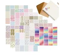 Papel para álbumes de recortes - 300 hojas de fondos decorativos | Suminist | Hojas de capas de 5,5x7,8 pulgadas, papel de fibra sin sangrado, patrones de varios estilos, para álbumes de recortes y fabri