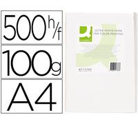 Papel para fotocopias Q-Connect Din A4 Ultra White 100 gramos (500 hojas)