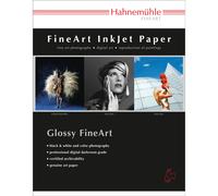 Papel para inyecci n de tinta Hahnem hle Satin Photo Rag 100 % Rag, brillo fino, blanco brillante, 310 g/m , 8,5 x 11, 25 hojas