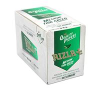 Papel para liar Zig Zag cigarrillo King Size Slim Livret Filtro papel de liar Rizla adulto punta Smoking (papel de liar Rizla verde papel (100 unidades))
