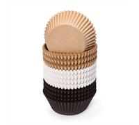 Papel para Magdalenas de 3 Color Moldes para Muffins Estándar Cupcake Wrapper para Hornear Postres Fiestas Cumpleaños Bodas 300 Piezas