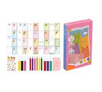 Papel para rascar - 8.07 x 5.08 x 1.02 pulgadas Papel de rascar mágico | Nota de dibujo artesanal en, patrón de pintura para, conjunto de pintura en rascar para, niñas