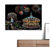 Papel para rascar arcoíris - Juego de arte creativo para niños, divertido papel de manualidades de dibujo | Hojas mágicas coloridas para rascar | Suministros de recuerdos de fiesta | Regalos de arte y