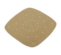 Papel para Vaporizador, Papel Pergamino para Hornear, Papel para Hornear Antiadherente Cuadrado Perforado de 7,5 Pulgadas para Freidora de Aire, Cocinar Al (Color Original)