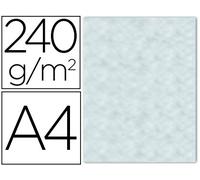Papel color liderpapel pergamino a4 240g/m2 azul pack de 25 hojas
