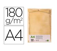 Papel pergamino liderpapel din a4 diploma 180 g/m2 paquete de 50 hojas