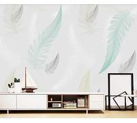 Papel Pintado 3D Acuarela Fresca Pluma Fotomurales 3D Tv Fondo Pared Dormitorio Murales Papel Tapiz Moderno