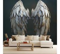 Papel Pintado 3D Alas Tejido No Tejido Papel Tapiz Fotomurales Ángel Moderno Murales Minimalismo Diseno Fotográfico Dormitorio Salón -366x256cm