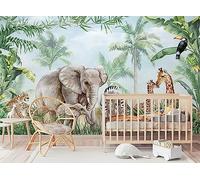 Papel Pintado 3D Animal Madre E Hijo Jungla Fotomurales 3D Tv Fondo Pared Dormitorio Murales Papel Tapiz Moderno