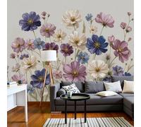 Papel Pintado 3D Cosmos De Acuarela 450 × 315 Cm Fotomurales Tejido No Tejido,Realismo Papel Tapiz Grande Murales Fotográfico Patrones Florales Realistas Decoración De Paredes