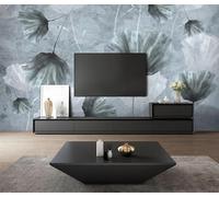 Papel Pintado 3D Hojas Y Flores Retro Papel Tapiz Fotomurales Moderno Murales -songqians-14439-300cmx210cm